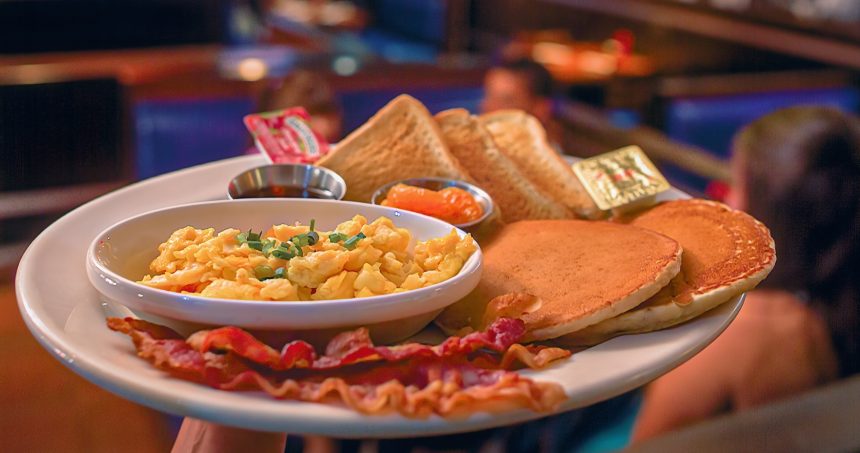 All American Breakfast with free coffee refills for only $8.57